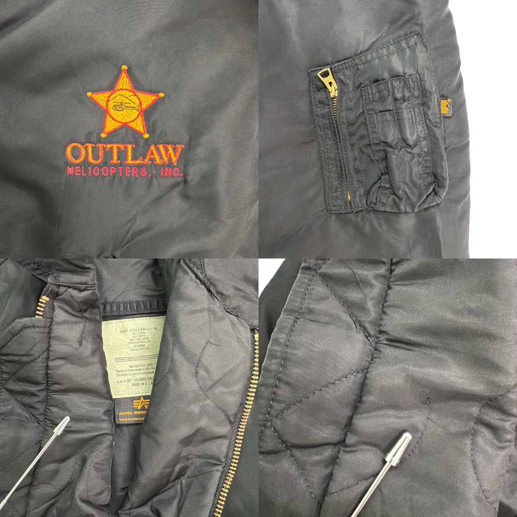 90s ALPHA INDUSTRIES CWU-45/P Flight Jacket Military Jacket