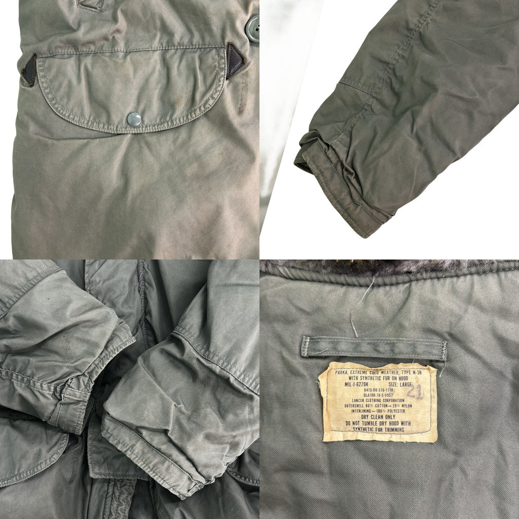 70s U.S.AIRFORCE N-3B Flight Jacket Military Jacket