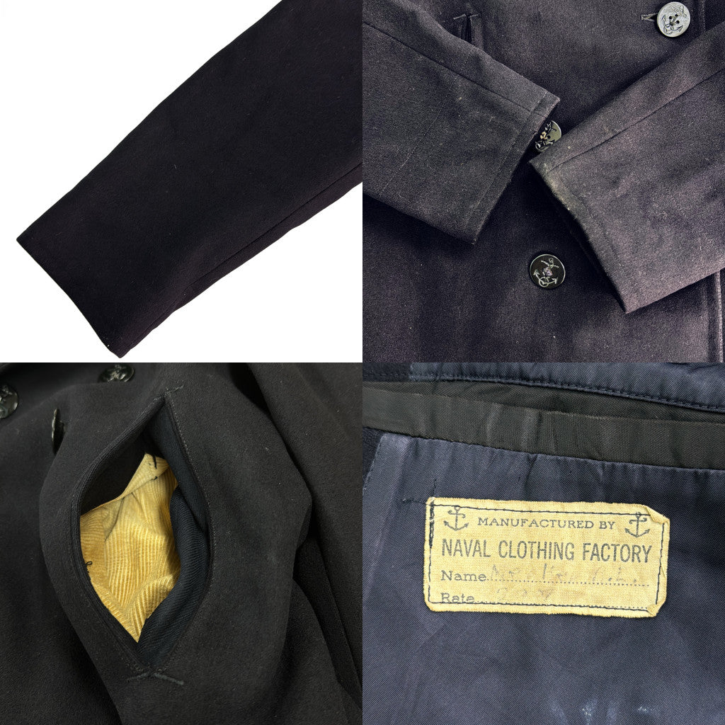 40s U.S.NAVY Peacoat Military Coat