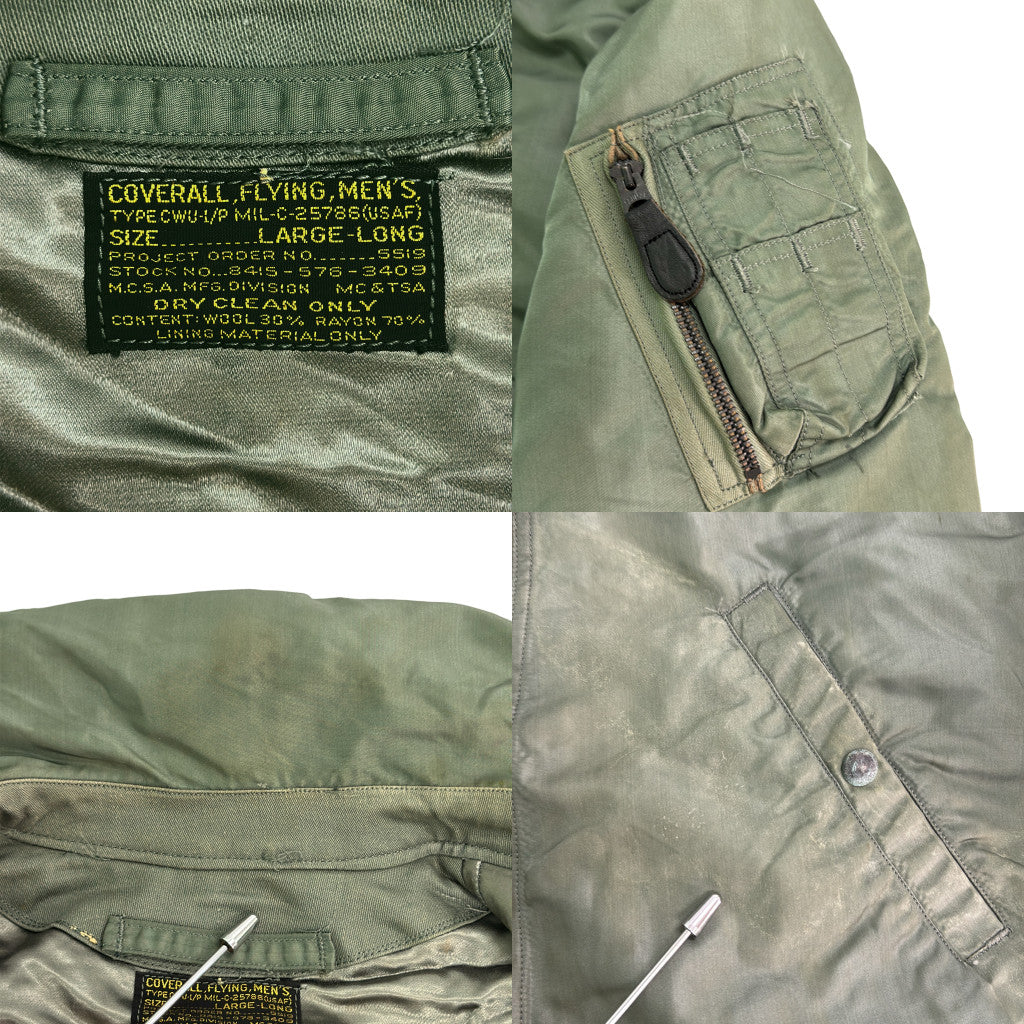 50s U.S.AIRFORCE CWU-1/P Flight Suit Military Coverall