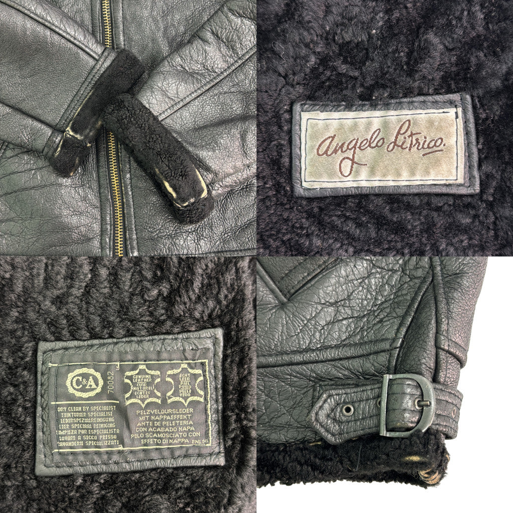 Angelo Litrico Shearling Leather Jacket