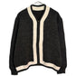 60s Full Zip Wool Sweater