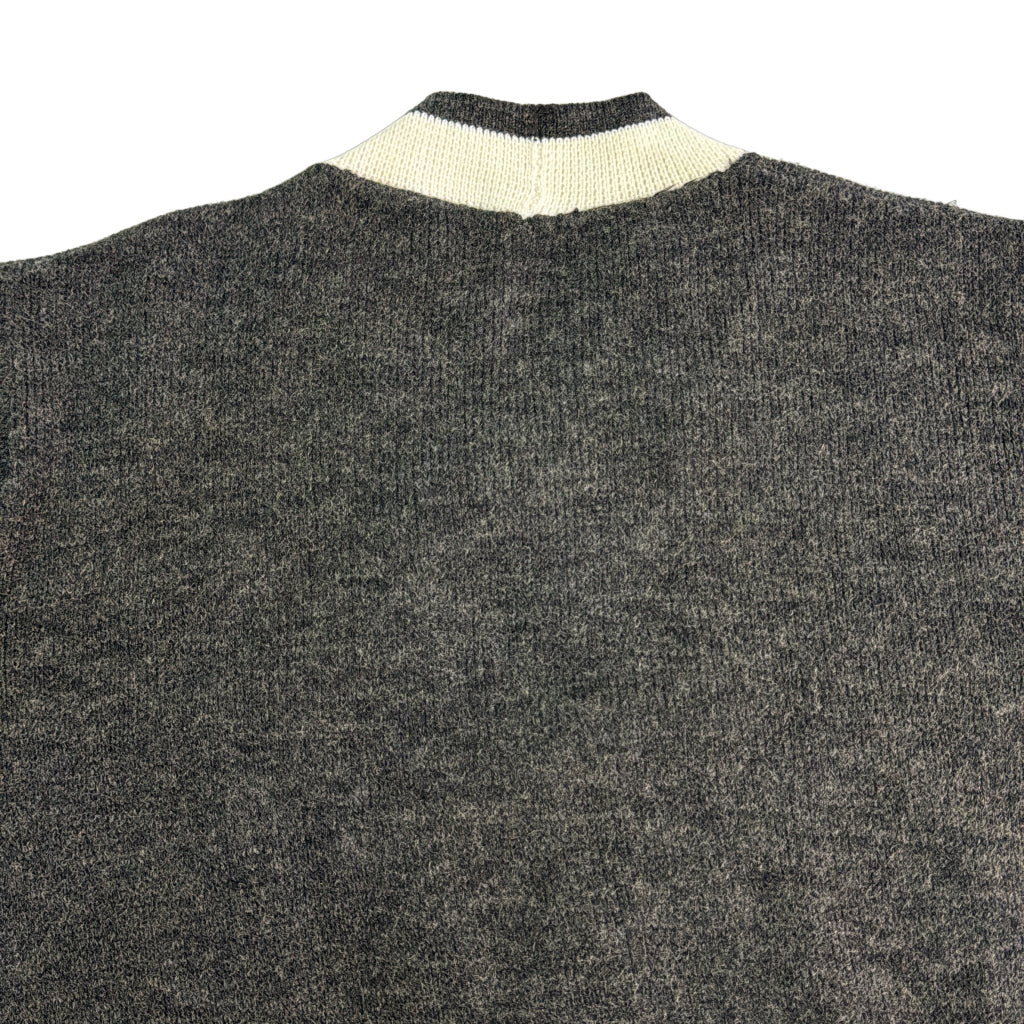 60s Full Zip Wool Sweater