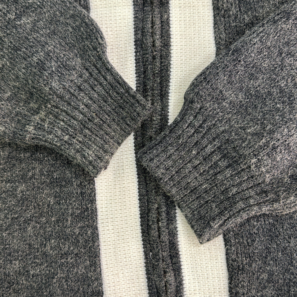 60s Full Zip Wool Sweater
