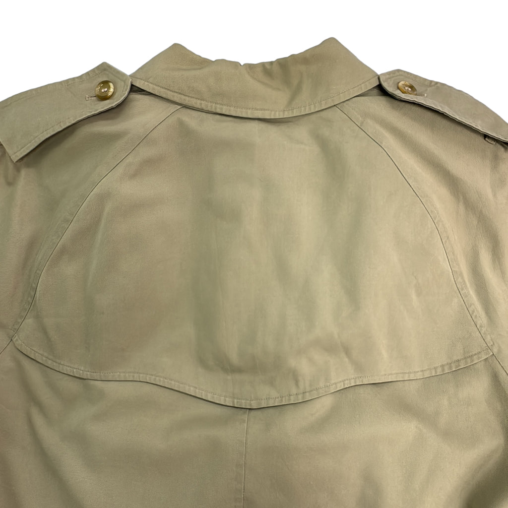 80s Burberrys Balmacaan Trench Coat
