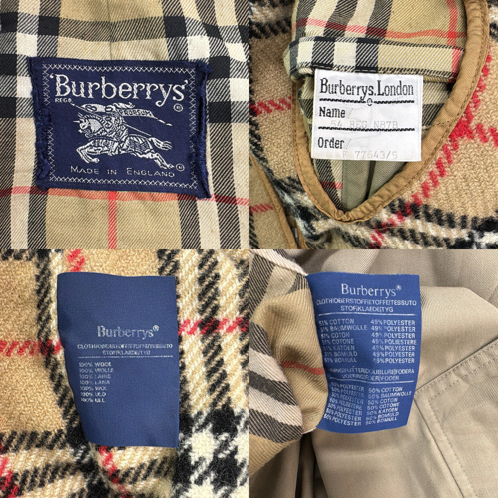 80s Burberrys Balmacaan Trench Coat
