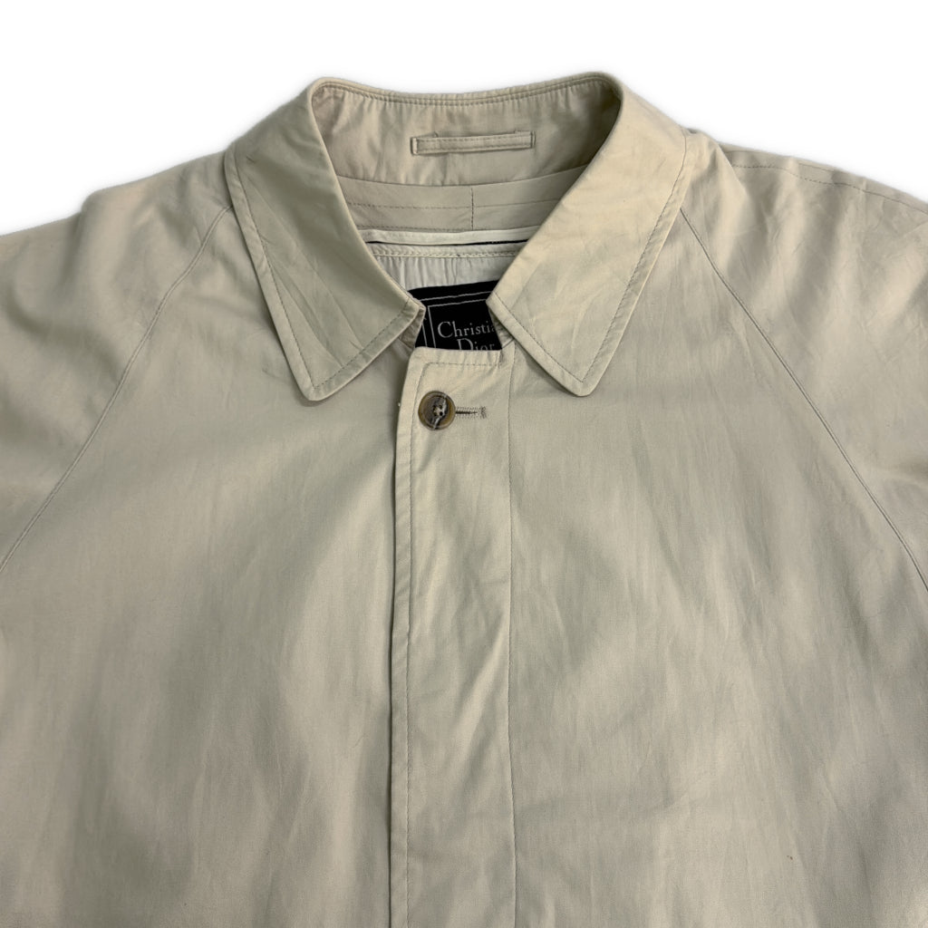 90s Christian Dior Monsieur Balmacaan Soutien Collar Coat