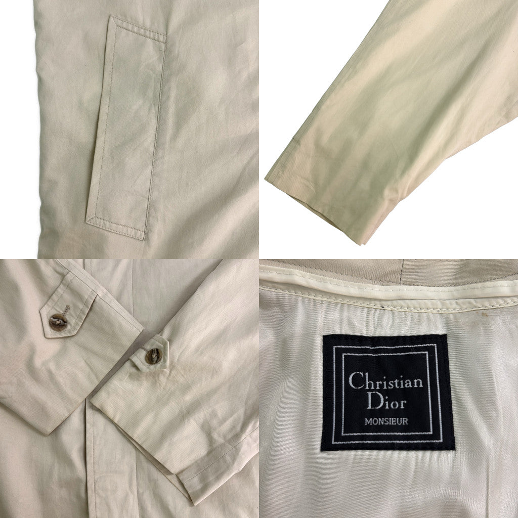 90s Christian Dior Monsieur Balmacaan Soutien Collar Coat