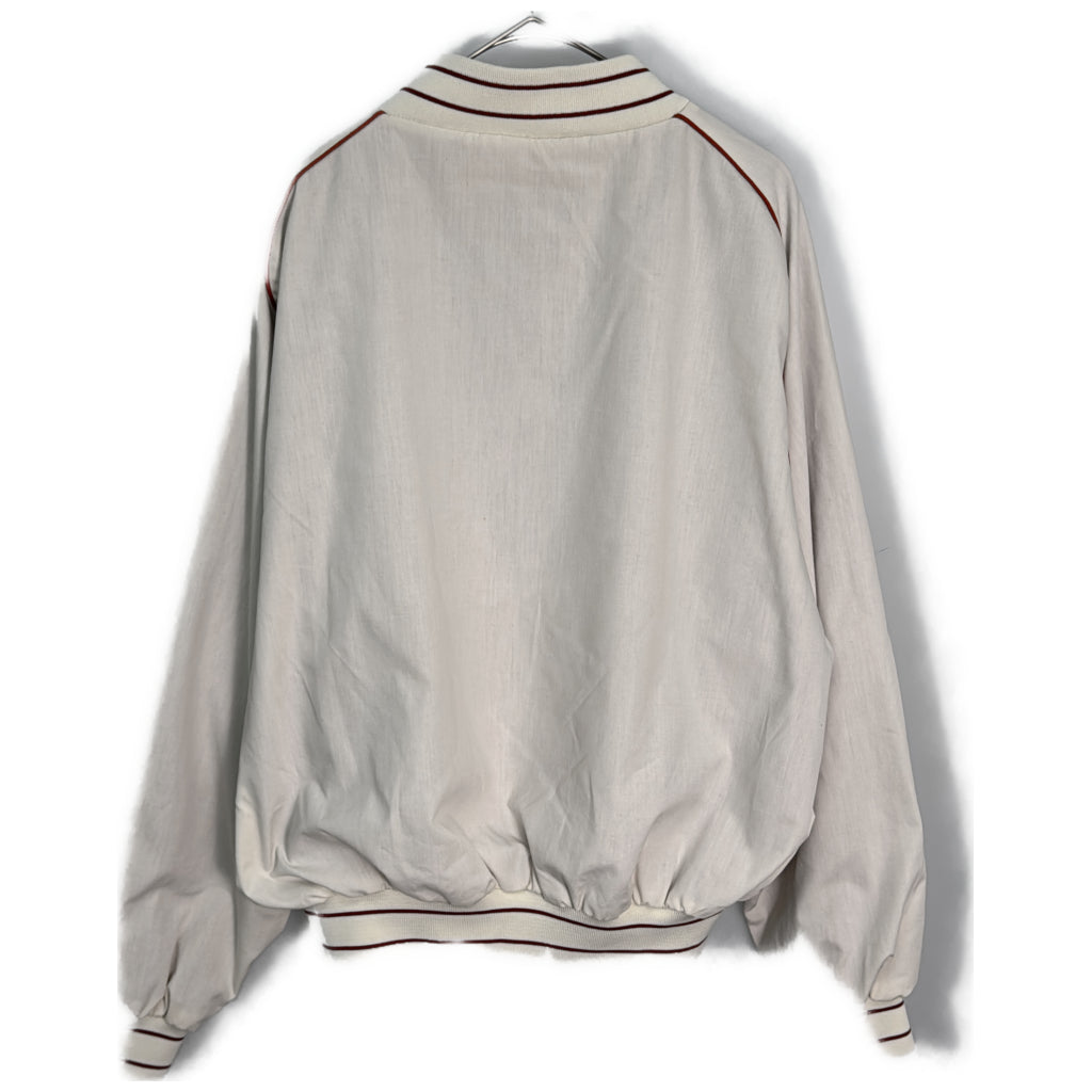 80年代 USA製 ジャケット 大きいサイズ ホワイト メンズ XXL 中古 古着 Y8497