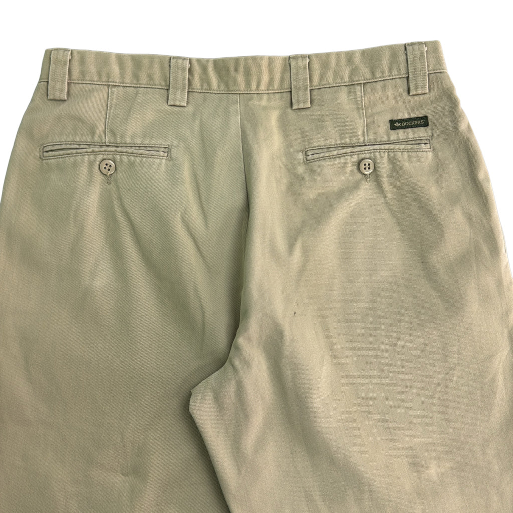 90年代 チノパンツ ベージュ メンズ W34 L31 中古 古着 Y8540