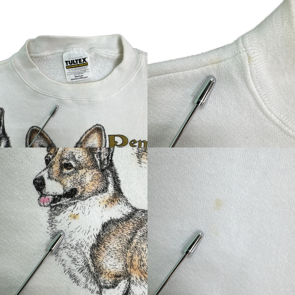 90s TULTEX Animal Sweat Corgi
