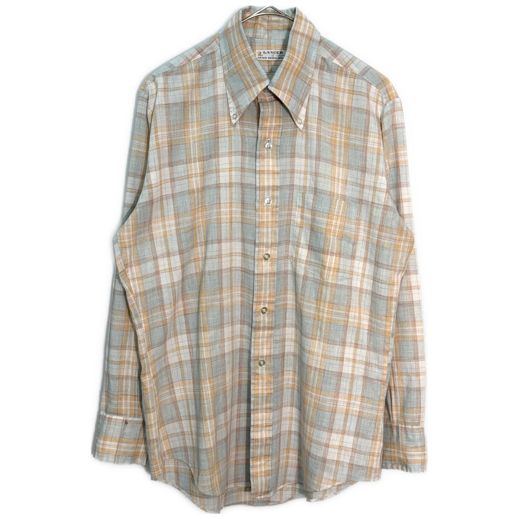 70s LANCER of California Check Shirt