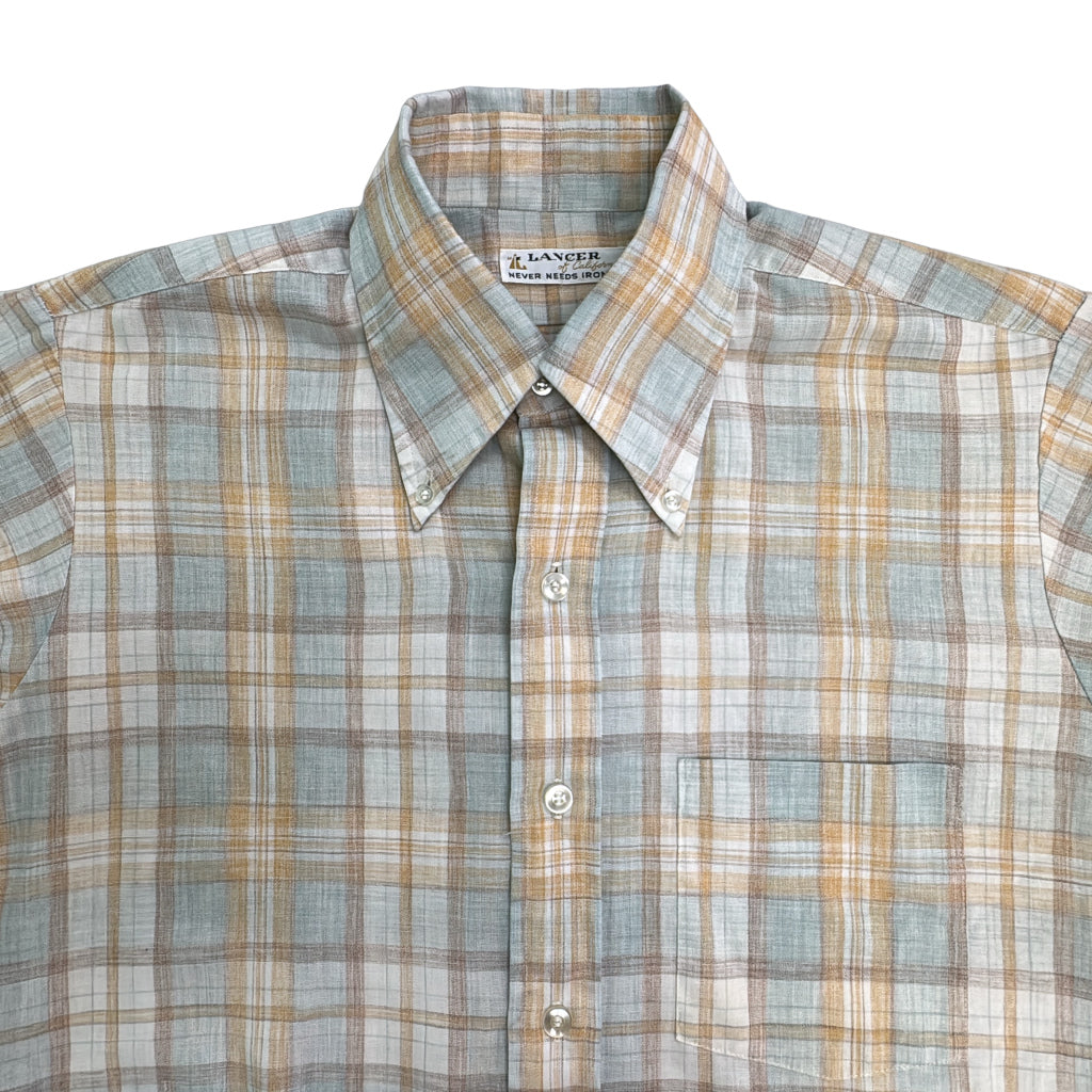 70s LANCER of California Check Shirt