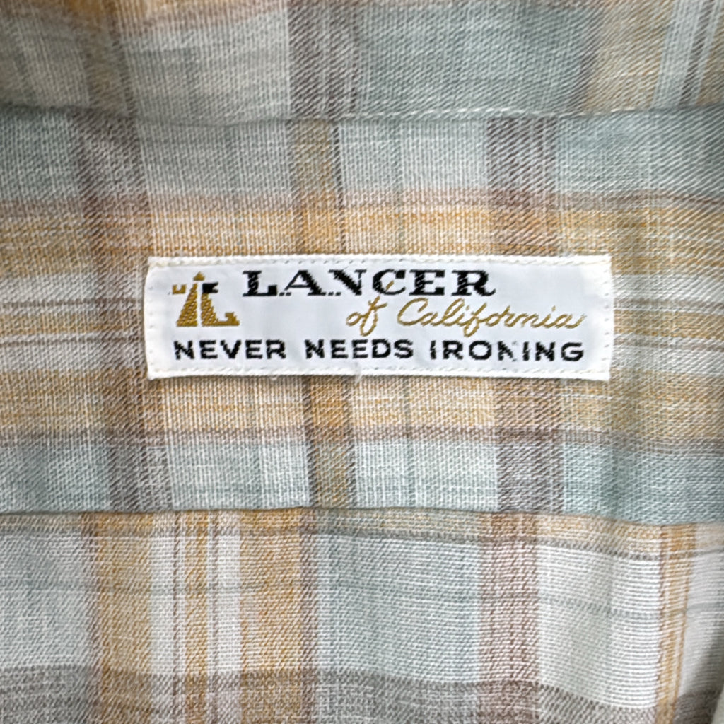 70s LANCER of California Check Shirt