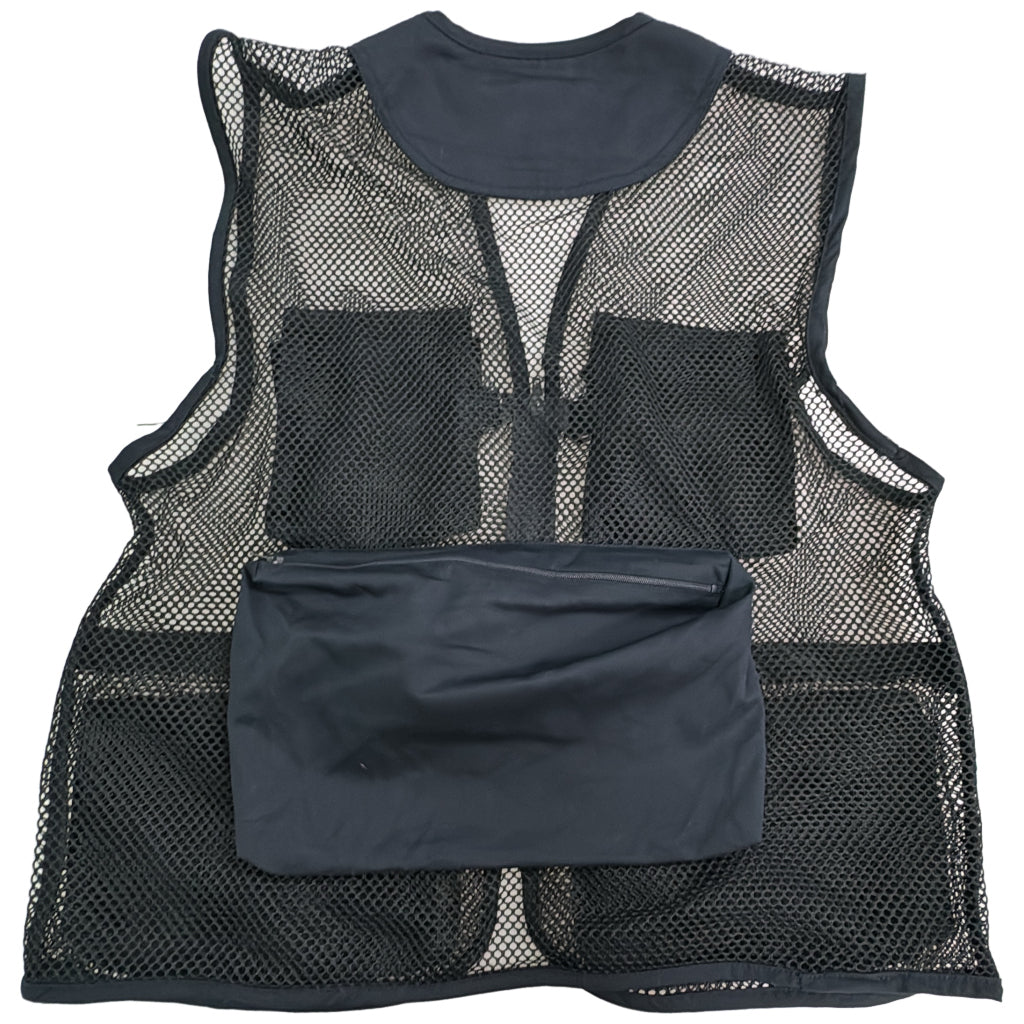 SHEKARRY フィッシングベスト アウトドア ブラック メンズ XL 中古 古着 Y8720