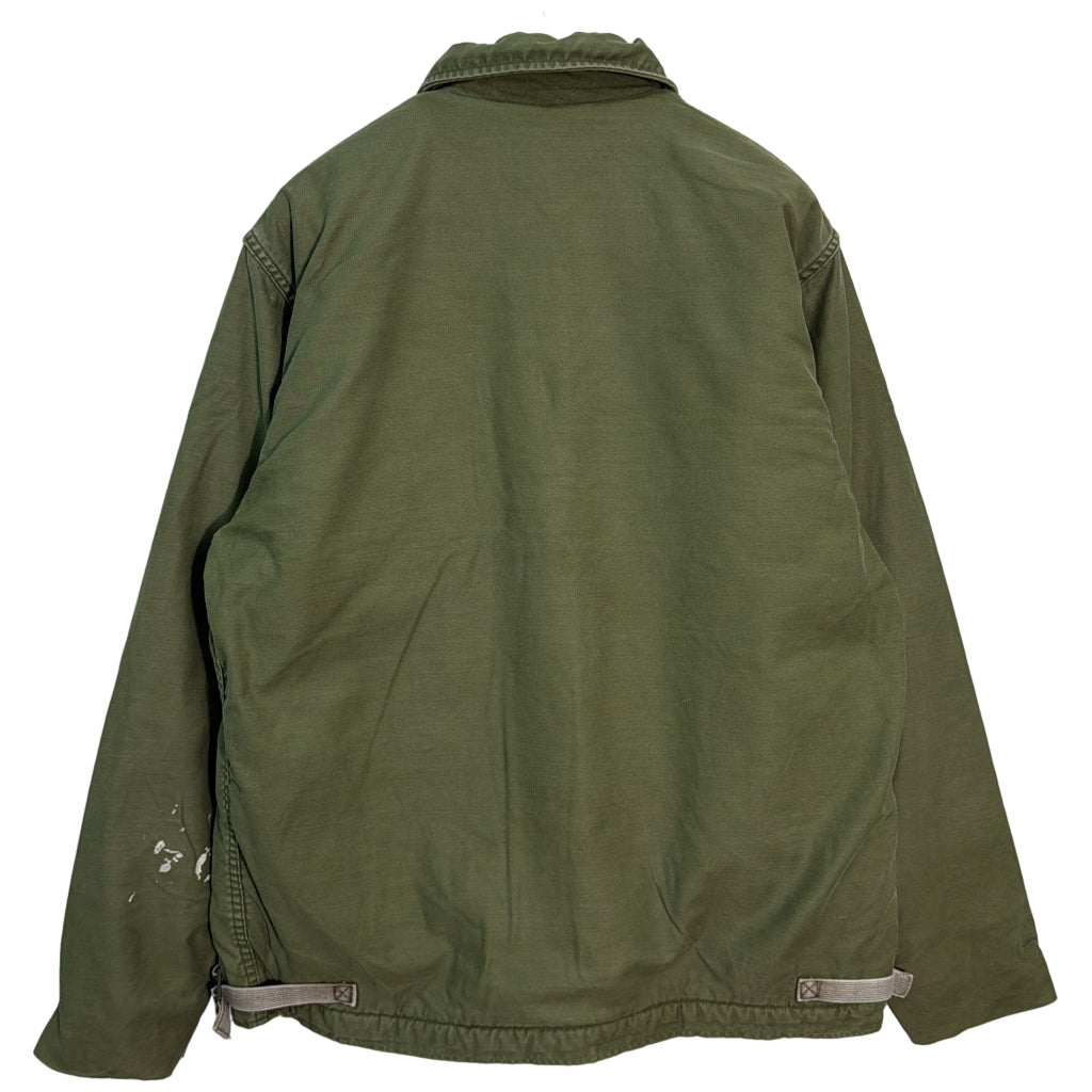 80s U.S. NAVY A-2 Deck Jacket Military Jacket