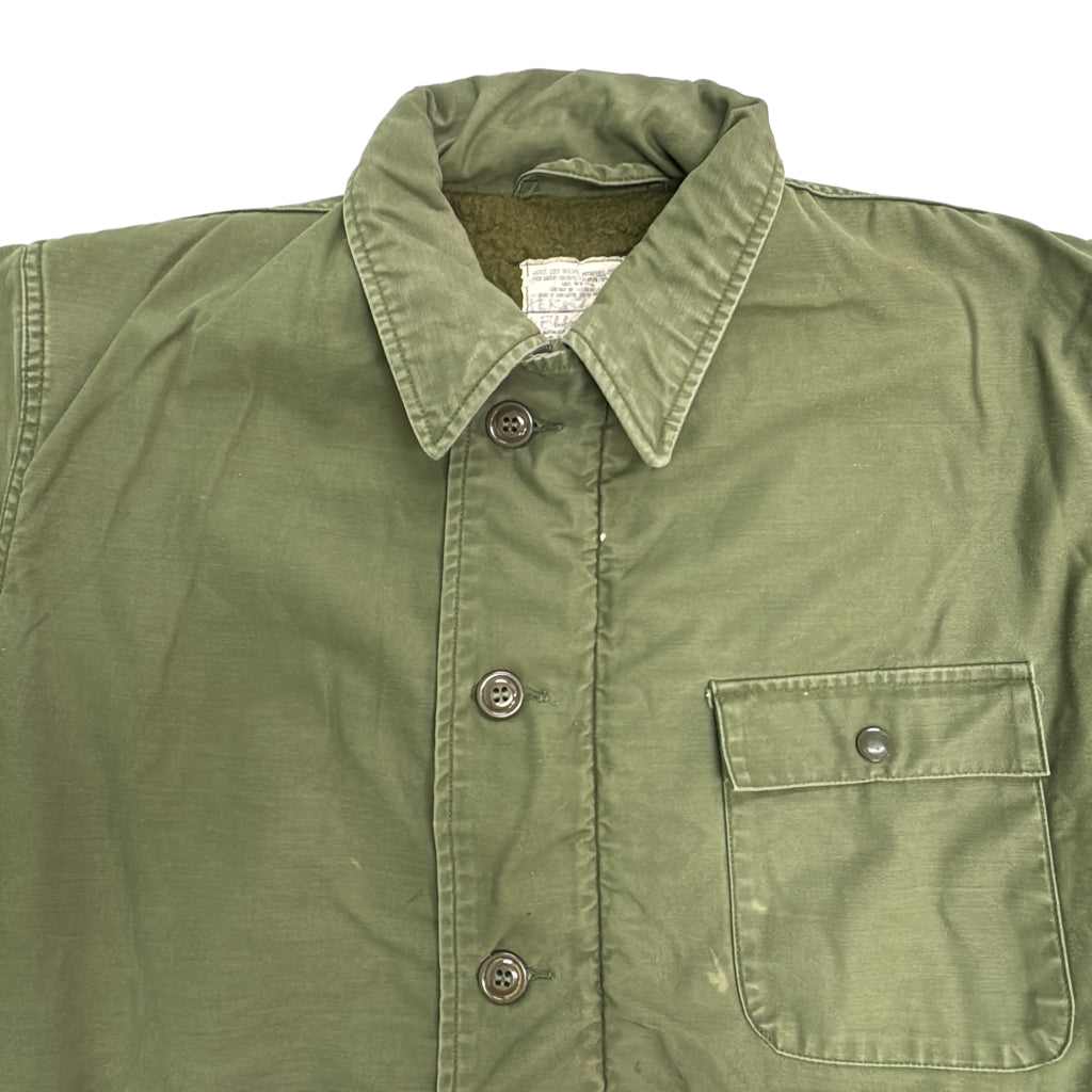 80s U.S. NAVY A-2 Deck Jacket Military Jacket
