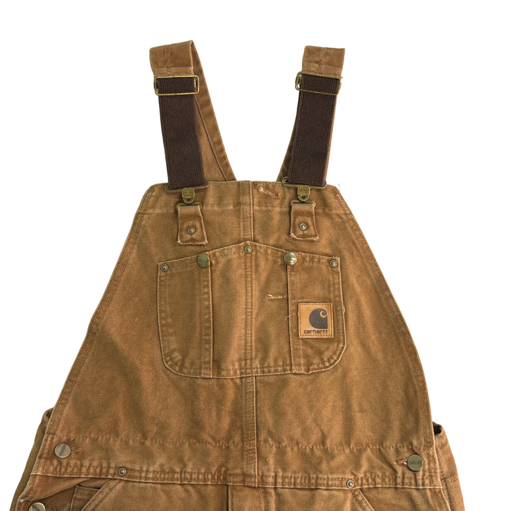 00s Carhartt Duck Double Knee Bib Overall Duck Overall