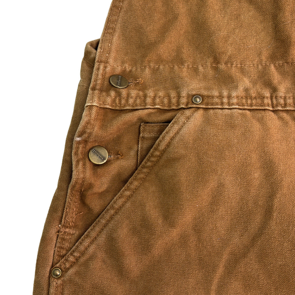 00s Carhartt Duck Double Knee Bib Overall Duck Overall
