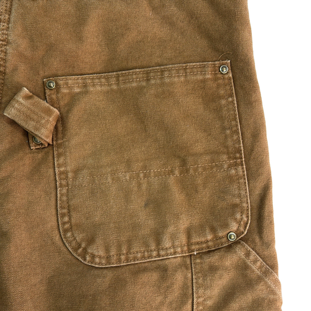 00s Carhartt Duck Double Knee Bib Overall Duck Overall