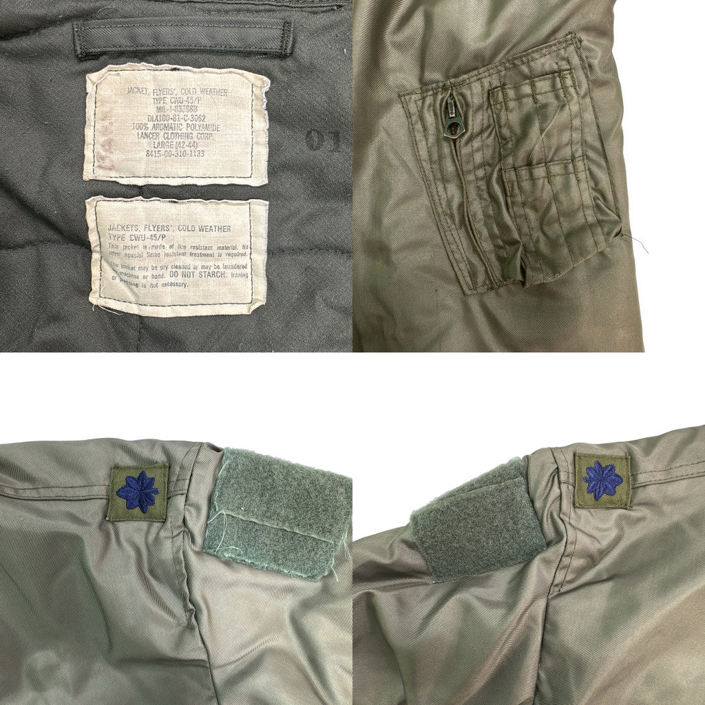 80s U.S.AIRFORCE CWU-45/P Flight Jacket Military Jacket