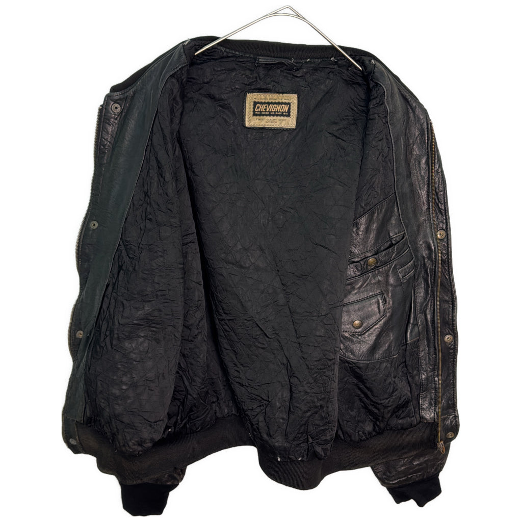 90s CHEVIGNON Leather Jacket