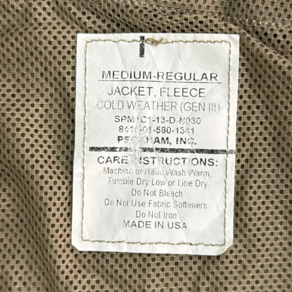 U.S. ARMY ECWCS GEN3 Level3 Fleece Jacket Military Jacket