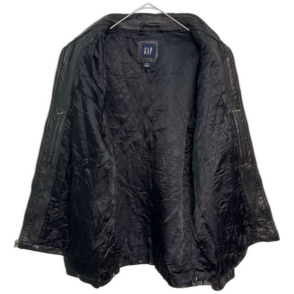 レザージャケット ブラック メンズ XL 中古 古着 Y9120