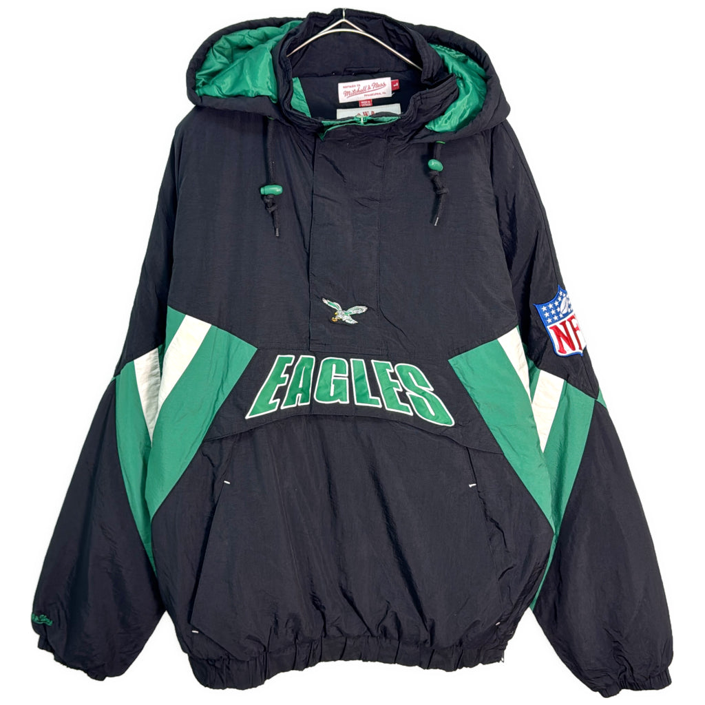 ナイロンジャケット NFL フィラデルフィア・イーグルス プロチーム アメフト グリーン メンズ L 中古 古着 Y9121