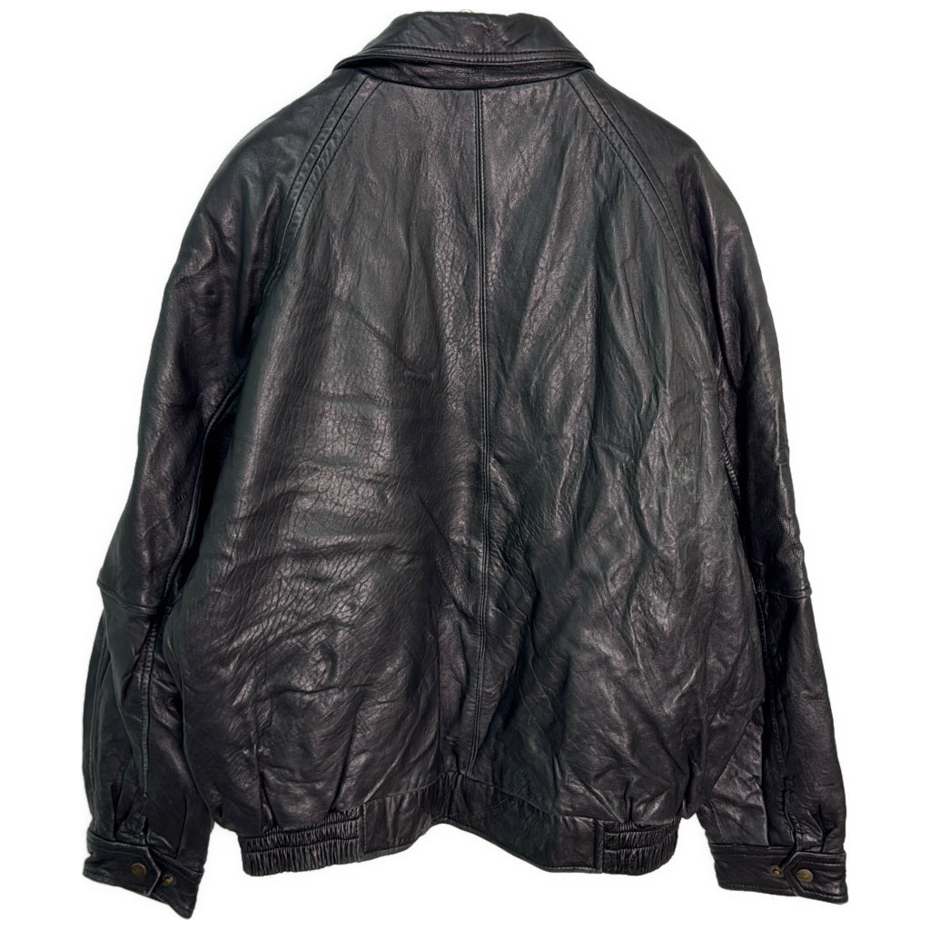 J.PARK COLLECTION レザージャケット ブラック メンズ XL 中古 古着 Y9124