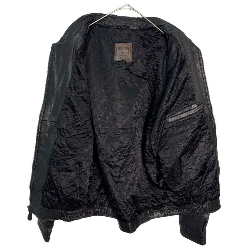 J.PARK COLLECTION レザージャケット ブラック メンズ XL 中古 古着 Y9124