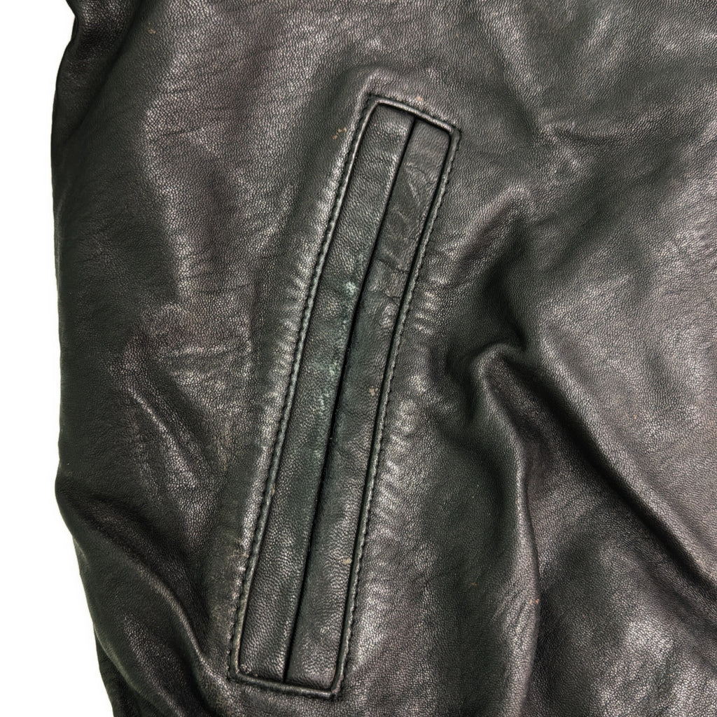 J.PARK COLLECTION レザージャケット ブラック メンズ XL 中古 古着 Y9124