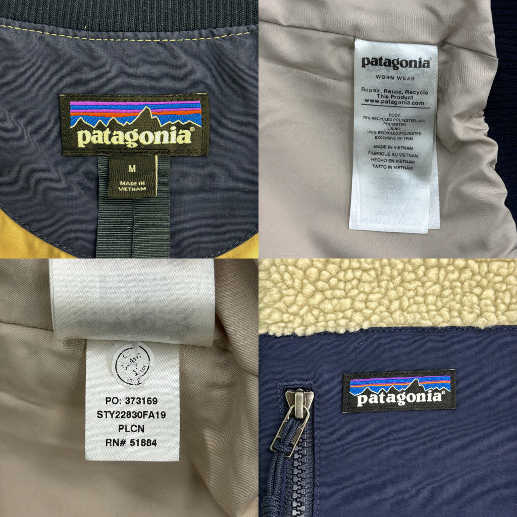 フリースジャケット アウトドア アイボリー メンズ M 中古 古着 Y9137