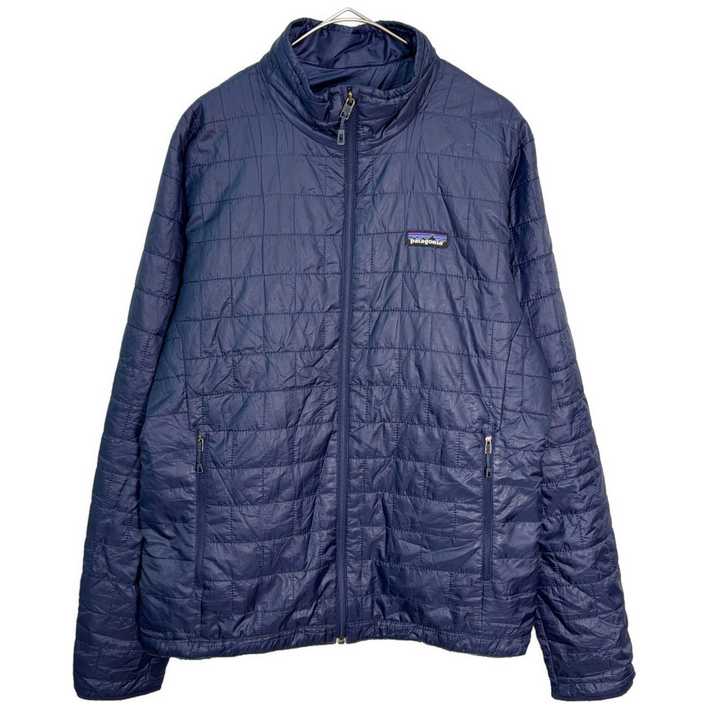 中綿ジャケット アウトドア ネイビー メンズ M 中古 古着 Y9141