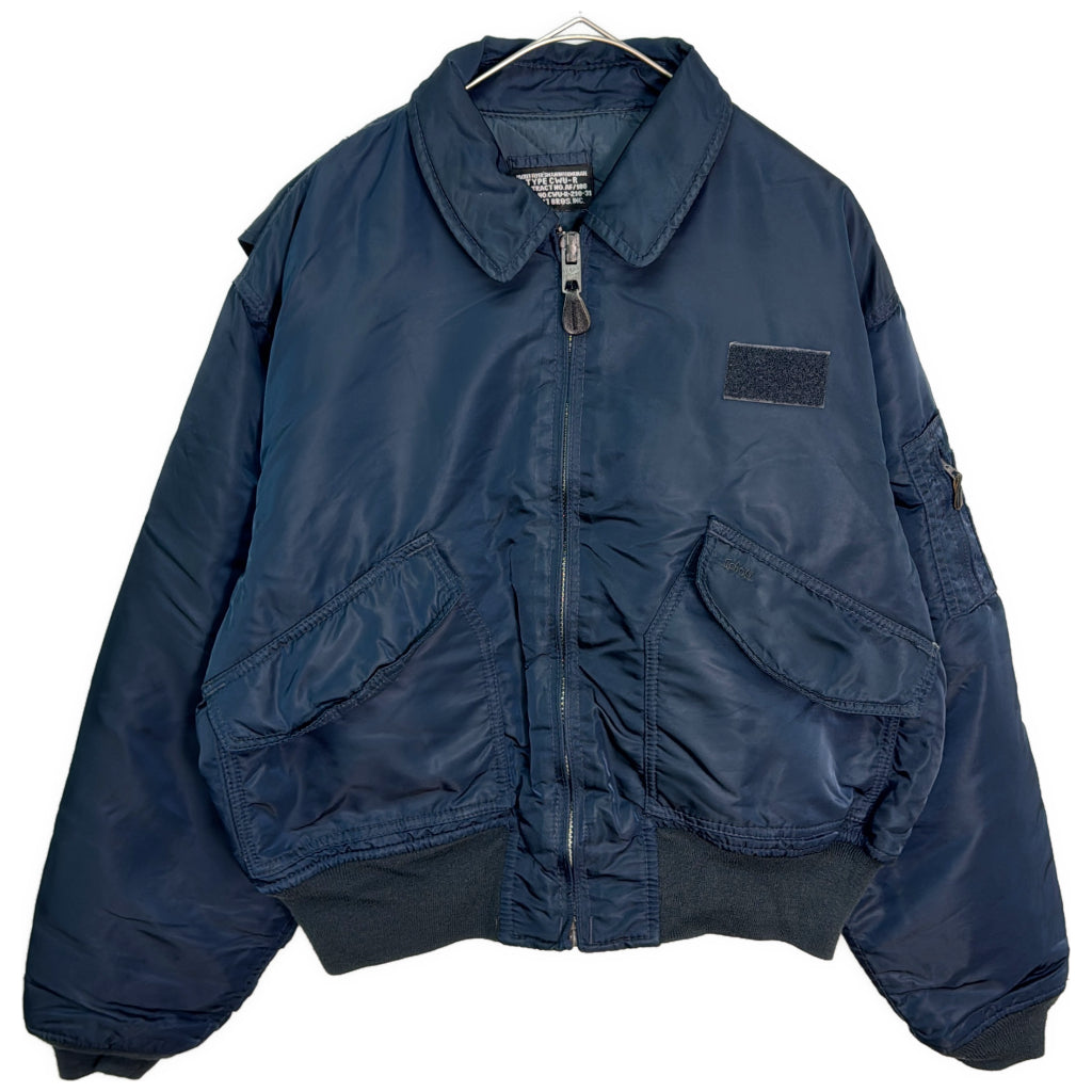 90年代 ジャケット ミリタリー ネイビー メンズ LARGE 中古 古着 Y9142