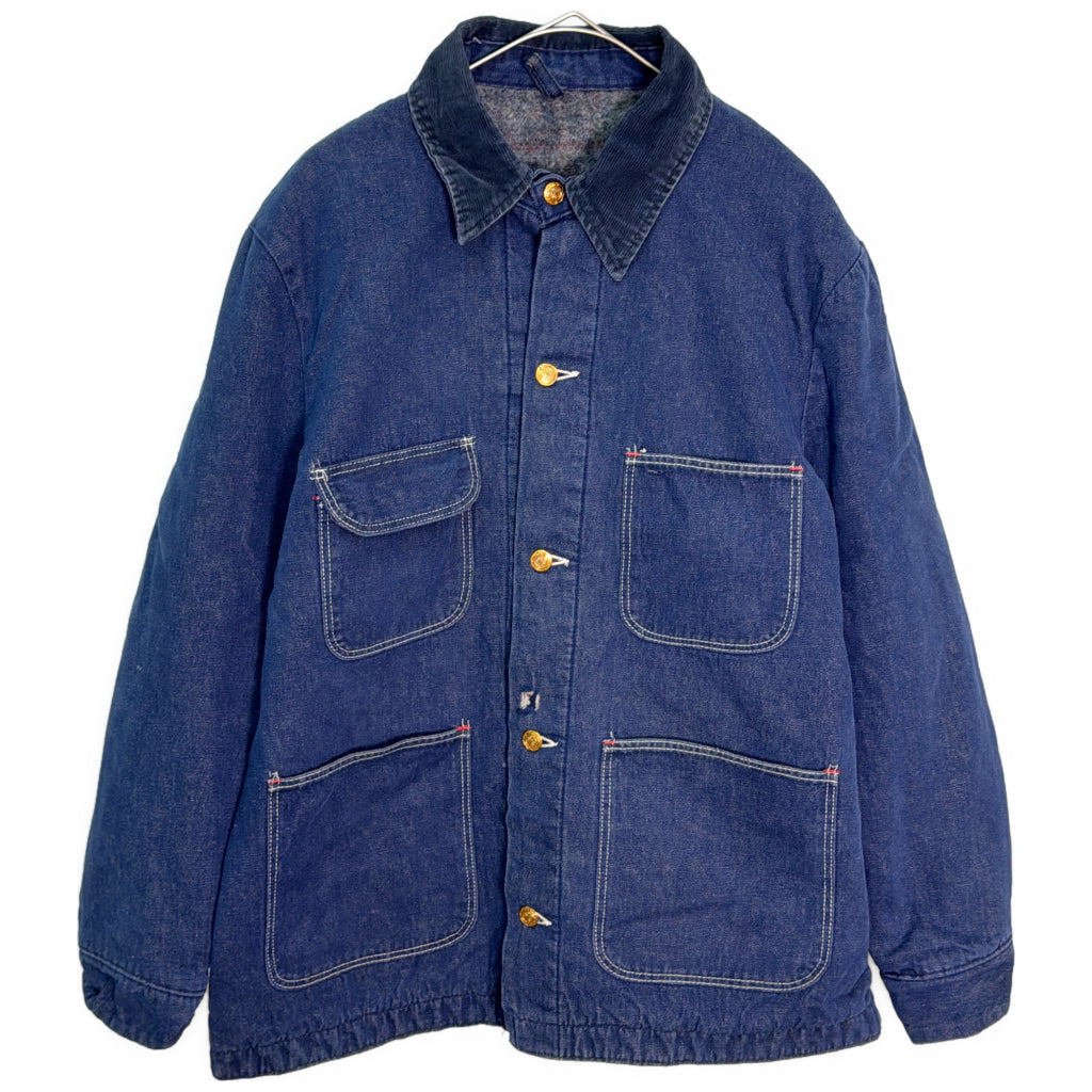 70年代 USA製 デニムジャケット ヴィンテージ ブルー メンズ 40 中古 古着 Y9144