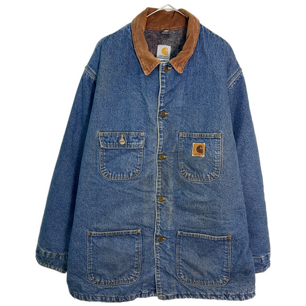 ワークジャケット ブルー メンズ XL 中古 古着 Y9145