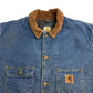ワークジャケット ブルー メンズ XL 中古 古着 Y9145