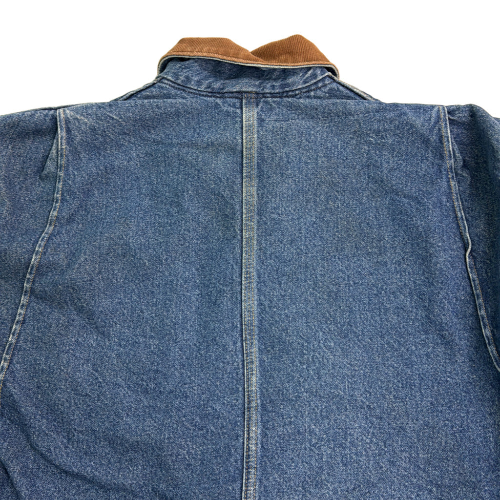 ワークジャケット ブルー メンズ XL 中古 古着 Y9145