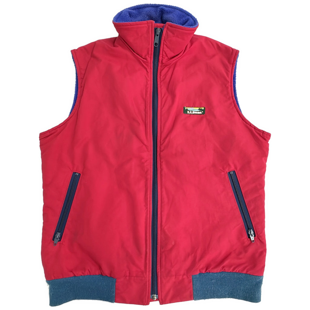 90年代 USA製 ジャケット アウトドア レッド レディース M 中古 古着 Y9146