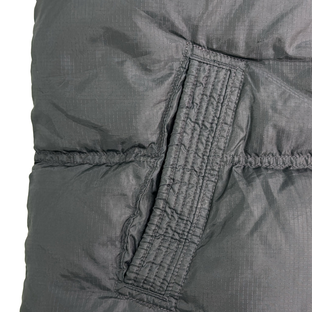 ダウンベスト ブラック メンズ XL 中古 古着 Y9147