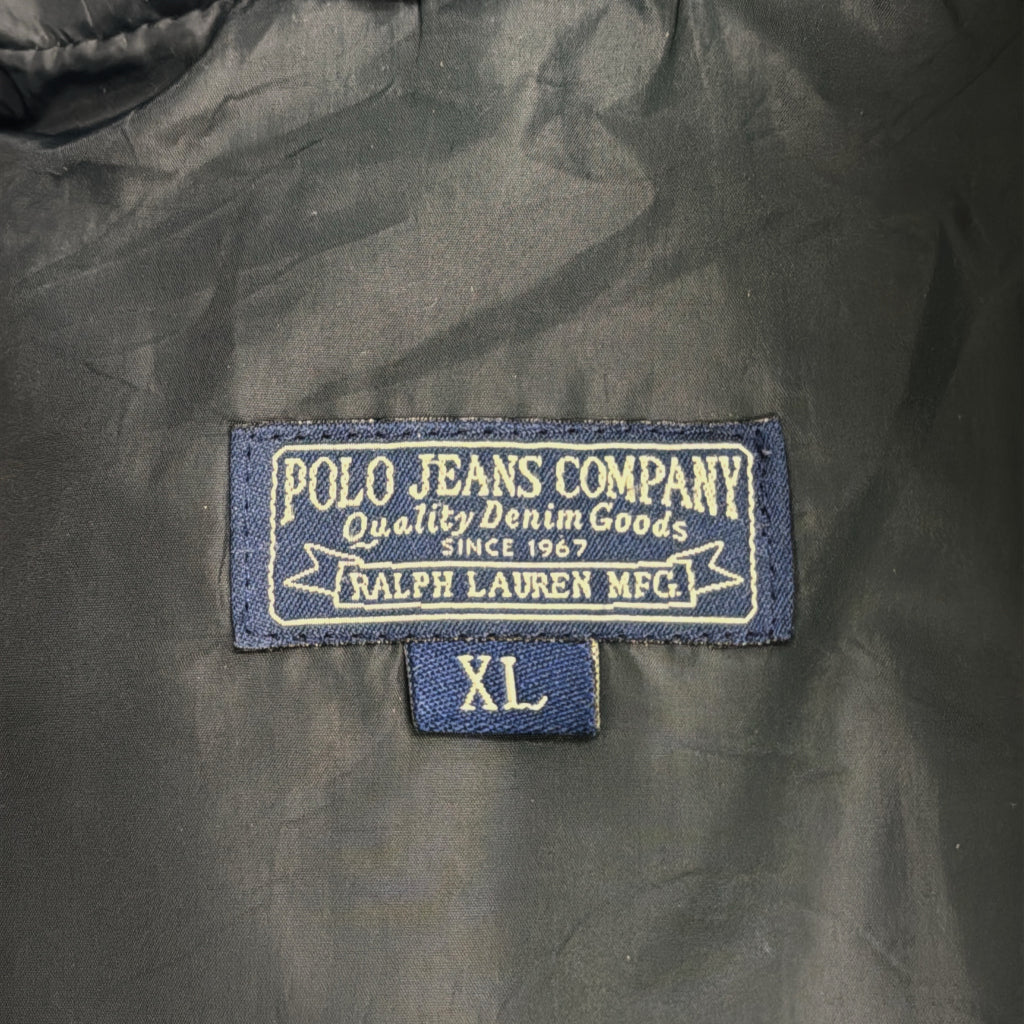ダウンベスト ブラック メンズ XL 中古 古着 Y9147