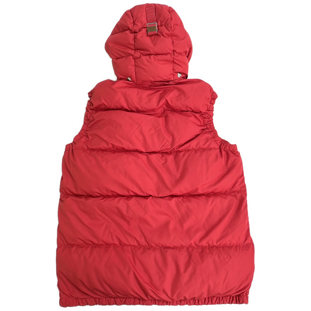 ダウンベスト レッド メンズ L 中古 古着 Y9148