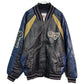 レザージャケット NFL ロサンゼルス・ラムズ プロチーム アメフト ブラック メンズ M 中古 古着 Y9153