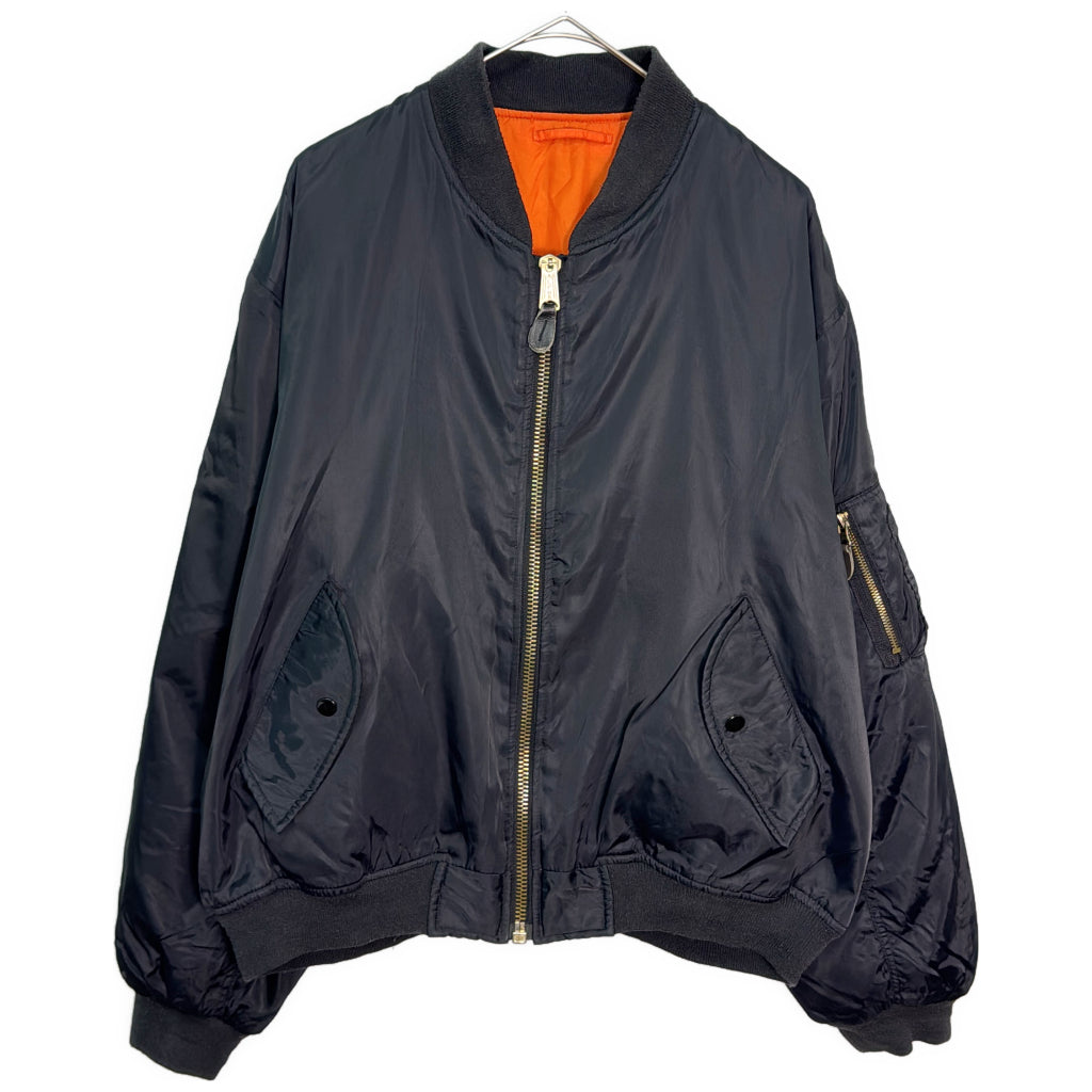 ジャケット ブラック メンズ L相当 中古 古着 Y9156