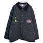 USA製 UNION LINE ワークジャケット ブラック メンズ XL 中古 古着 Y9158