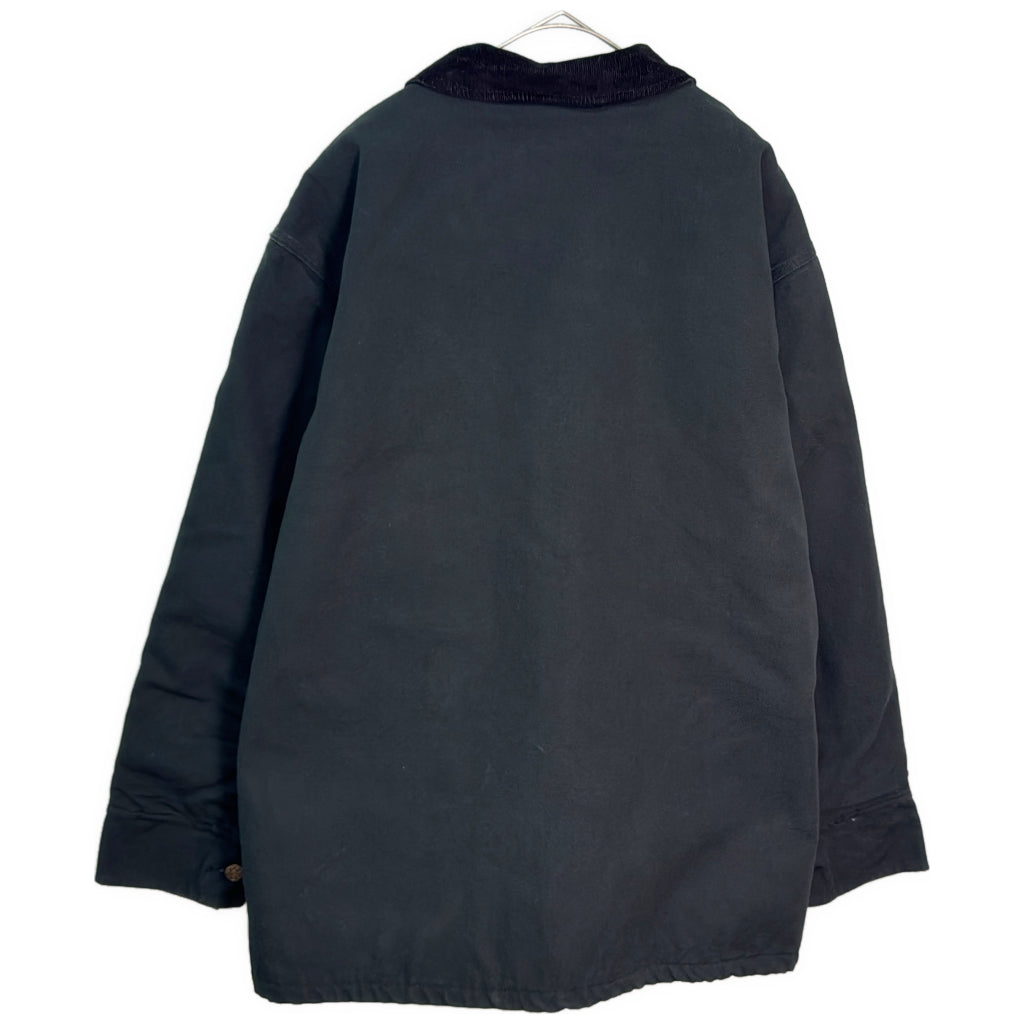USA製 UNION LINE ワークジャケット ブラック メンズ XL 中古 古着 Y9158
