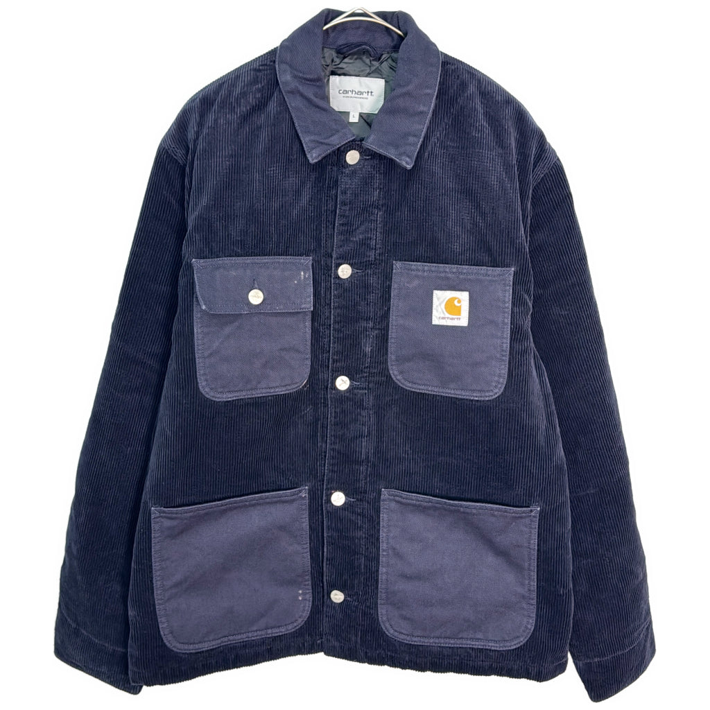 ミシガンコート コーデュロイ ジャケット ネイビー メンズ L 中古 古着 Y9161