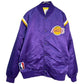 80年代 USA製 スタジアムジャケット NBA ロサンゼルス・レイカーズ プロチーム バスケ パープル メンズ XL 中古 古着 Y9168