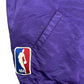 80年代 USA製 スタジアムジャケット NBA ロサンゼルス・レイカーズ プロチーム バスケ パープル メンズ XL 中古 古着 Y9168